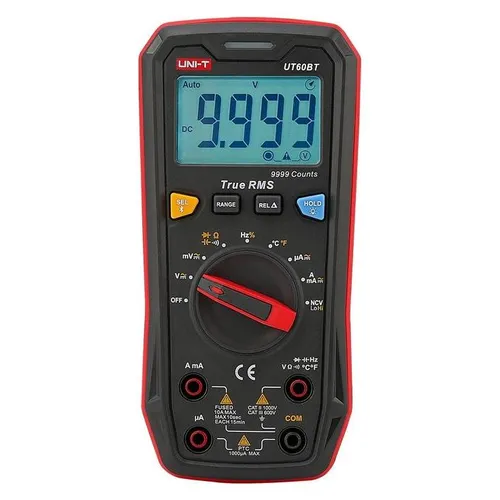 UT60BT Digital Multimeter Bluetooth - 1000V True RMS - Multimeter mit Bluetooth und Auto Range, ideal für präzise Messungen bis 1000V und 9999 Counts. Perfekt für Profis und Hobbyisten.
