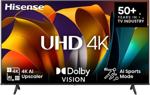 Hisense 55A6N - 55" 4K LED Fernseher, brillantes Bild für ein unvergleichliches Heimkinoerlebnis