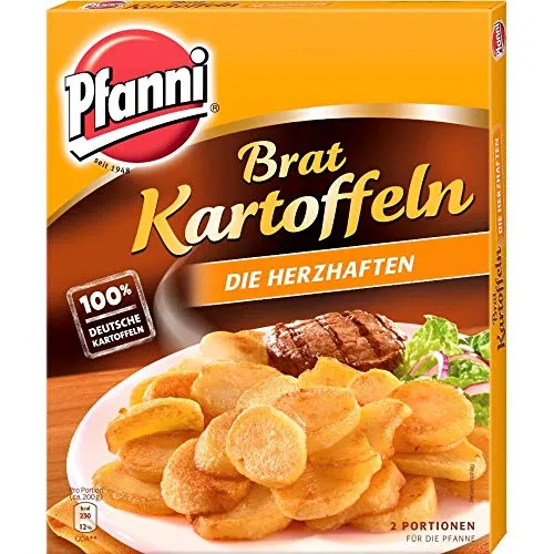 Pfanni Bratkartoffeln für eine schnelle Zubereitung Die Herzhaften 100% deutsche Kartoffeln 400 g 2 Portionen