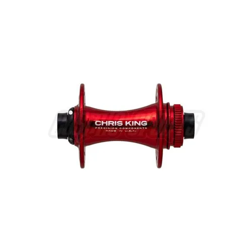 Chris King Disc Centerlock BOOST Nabe VR 110x15mm, rot - Hochwertige MTB Disc-Nabe mit Centerlock-Bremsaufnahme und langlebigen Edelstahl-Lagern. Ideal für präzise Bremsleistung und zuverlässige Performance im Gelände.