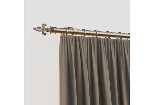 indeko Gardinenstange Lucca, Ø 16 mm, Wunschmaßlänge - Elegante Gardinenstange aus robustem Stahl, ideal für Schlaufen- und Ösenvorhänge. Individuell nach Maß von 100 cm bis 440 cm wählbar, inklusive einfacher Montageanleitung.