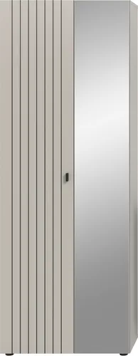 Garderobenschrank HOME AFFAIRE "TATIO" – 192 cm, Spiegeltür, kashmir - Eleganter Garderobenschrank mit Spiegeltür, 5 Einlegeböden und ausziehbarer Kleiderstange. Ideal für eine praktische und stilvolle Flurgestaltung. FSC-zertifizierter Holzwerkstoff garantiert geprüfte Qualität.