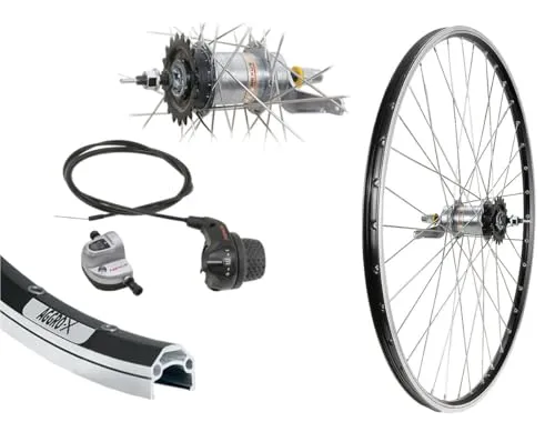 Aggro-X 28" Hinterrad mit 3 Gang Nexus Nabenschaltung - Laufrad mit 28 Zoll Hohlkammerfelge, 3 Gang NEXUS Nabenschaltung mit Rücktritt, ideal für komfortables Fahren und leichtes Schalten.