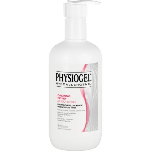 Physiogel Calming Relief A.I. Body Lotion 400 ml - Trockene & sensible Haut, mildert Juckreiz und Rötungen mit hautverwandten Lipiden, auch für Babys und Kinder geeignet, ohne Duft- und Farbstoffe.