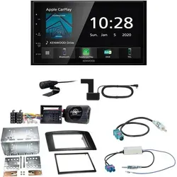 Kenwood DMX5020DABS Einbauset für Mercedes ML W164 mit DAB+ und Bluetooth - Vollständiges Einbauset für Mercedes-Benz ML W164 (2005-2011) mit Kenwood DMX-5020DABS, inklusive DAB-Antenne und Lenkradfernbedienung. Genießen Sie moderne Konnektivität mit Apple CarPlay und Android Auto.