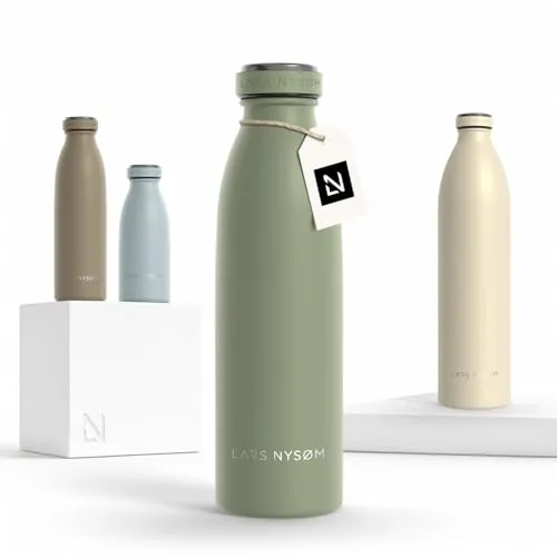 LARS NYSØM Thermoflasche Ren - Thermoflasche "Ren" - Minimalistisches Design trifft auf hochwertige Materialien für authentischen Geschmack und optimale Isolierung.