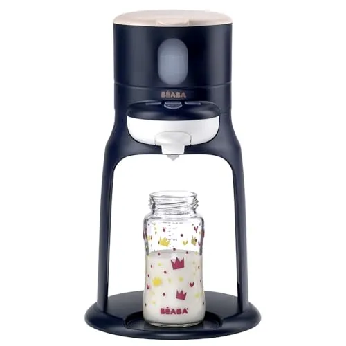 Beaba BIB Expresso Flaschenzubereiter 2in1 Night Blue - Babykostzubereiter mit integriertem Flaschenwärmer, ermöglicht eine schnelle und einfache Zubereitung von Babynahrung für glückliche kleine Esser.