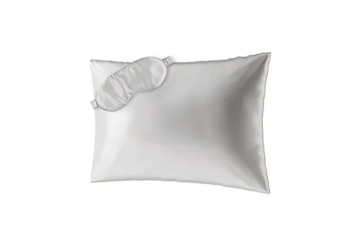 AILORIA Kissenbezüge BEAUTY SLEEP SET (70X50) - Luxus Seidenkissenbezug & Schlafmaske - Kissen & Schlafmaske aus 100% Maulbeerseide für entspannten Schlaf, schont Haut & Haare, ideal für Reisen und Tagesschlaf.
