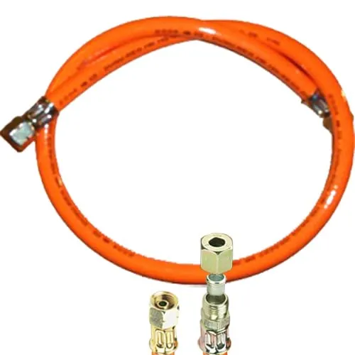 TGO Gasgeräte GmbH Propan-Gasschlauch mit 1/4" links X 8mm Schneidring-Verschraubung (Standard, 40 cm)