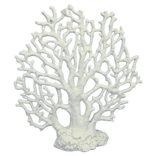 Aqua Della Aquariumdekoration Koralle Octo 19x6x21cm unbedenklich Fische Weiß