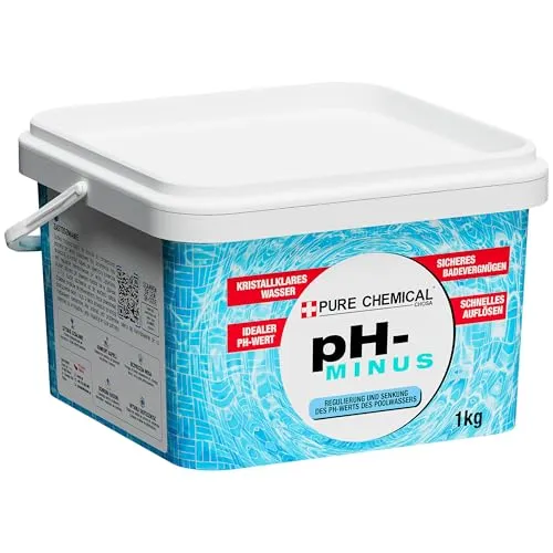 CHOSA - PH-Wert Senker Pool 1kg - ph Minus Granulat - Ph-Regulator für Swimmingpools – Senkt den pH-Wert- senkt schnell den pH-Wert des Wassers in Schwimmbädern, Whirlpools oder Jacuzzis
