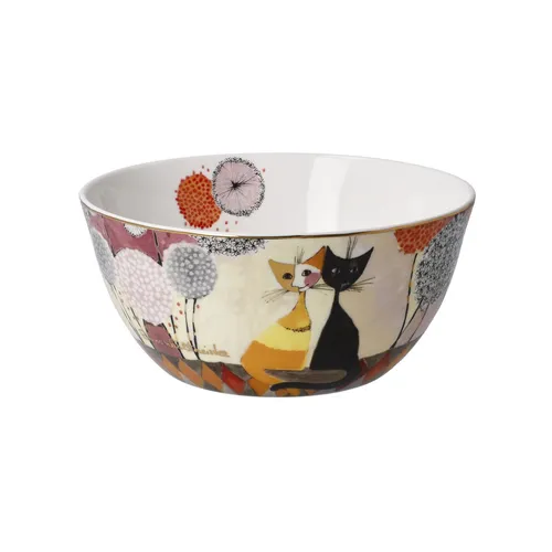 Goebel Rosina Wachtmeister Schale Soffioni – Neuheit 2022 - Kaffeetassen & -becher, handgefertigte Porzellanschale mit bezauberndem Katzenmotiv, perfekt für jede Gelegenheit.