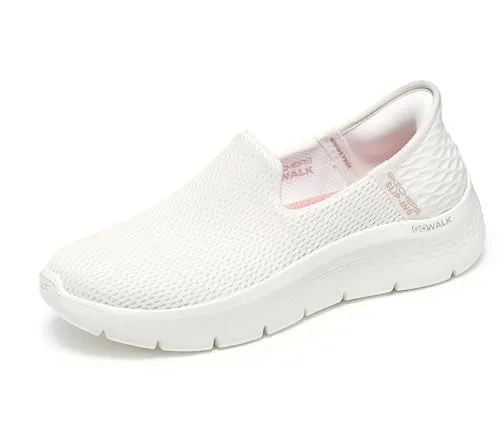 Skechers Go Walk Flex-Relish Slip-Ins Sneakers Damen - Sneaker für Damen mit atmungsaktivem Funktionsmesh, Heel Pillow und Air-Cooled Memory Foam für höchsten Komfort und leichtes Anziehen.