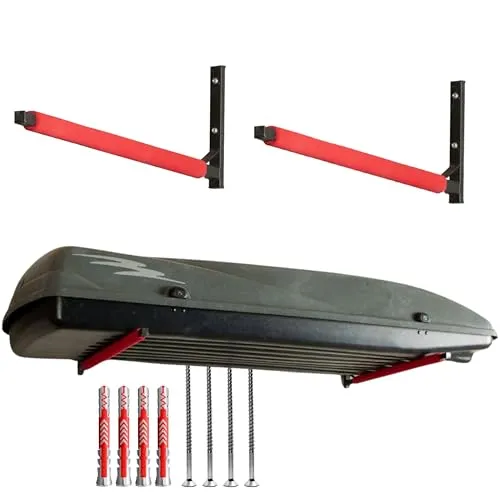 Pallit Dachbox-Halterung BRACKET-M - Dachbox-Halterung für Garage und Keller, max. Tragkraft 40kg, ideal für die Aufbewahrung von Kanus und Surfboards