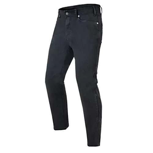 REBELHORN Classic III MotorradJeans Herren | Hohe Sicherheit und Komfort - Diese Motorradjeans mit Aramidfaser-Futter bieten herausnehmbare SAS-TEC Protektoren für optimalen Schutz. Der Regular Fit und die 5 Außentaschen sorgen für Bequemlichkeit und Funktionalität beim Fahren.
