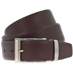 Vanzetti Dresscode: Business 35mm Cambered Belt W80 Dark Brown - kürzbar - Herren-Gürtel, eleganter 35mm Gürtel in dunklem Braun, kürzbar für perfekte Passform und stilvolles Auftreten.