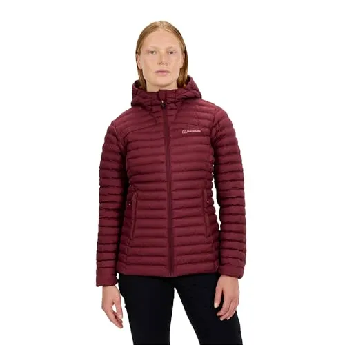 Berghaus Women's Nula Micro Isolierte Jacke Dunkel Rhum, Größe 42 - Leichte, isolierte Jacke für Damen, ideal für Outdoor-Aktivitäten. Bietet hervorragende Wärmeisolierung und Bewegungsfreiheit.
