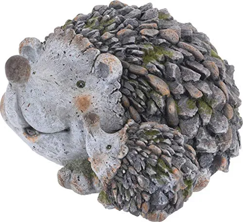 mucplants Zement Igel Figur für den Garten 32x26x18,5cm - Charmante Deko-Figur aus Zement, ideal für Ihre Gartengestaltung. Witterungsbeständig und in verschiedenen Grautönen erhältlich. Maße: 32cm x 26cm x 18,5cm, Gewicht: ca. 2 kg. Lieferung ohne Dekoration.