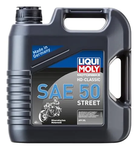 Liqui Moly Motorbike HD-Classic SAE 50 - 4L Motoröl - Hochwertiges Motoröl für Motorräder, sorgt für optimale Schmierung und schützt vor Verschleiß. Ideal für klassische Bikes und leistungsstarke Motoren.