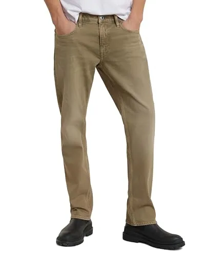 G-STAR RAW Herren Mosa Straight Jeans - Renaissance Faded Shamrock - Stylische Jeans in Grün mit 5 Taschen und Reißverschluss, aus innovativem lederähnlichem Papiermaterial für hohen Tragekomfort.