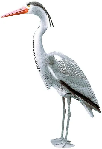 Ubbink Teichfigur Reiher - Teichdekoration aus robustem Kunststoff, wetterfest und detailreich gestaltet für eine lebendige Teichlandschaft.