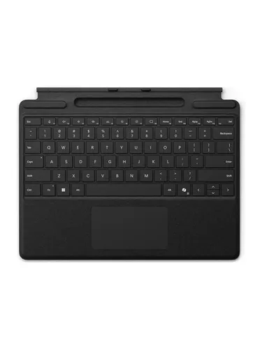 Microsoft Surface Pro Keyboard - Tastatur mit Trackpad und Slim Pen 2 - DIVERSES NOTEBOOK & DESKTOP ZUBEHÖR, hochwertige Alcantara-Oberfläche für eleganten Komfort und integrierten Surface Slim Pen 2 für kreative Nutzung.