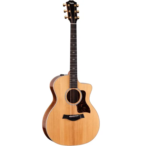 Taylor 214ce-K DLX - Grand Auditorium Westerngitarre - Gitarren; Hochwertige Grand Auditorium Westerngitarre mit geschichtetem Hawaiianischem Koa und torrefizierter Sitka-Fichte für besten Klang und Spielkomfort.