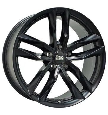 Zoll MAM RS3 5x112 ET45 Alufelgen - Alufelgen in mattschwarz, mit sportlichem Doppelspeichendesign für eine elegante Optik und perfekte Bereicherung für jeden Fahrzeugtyp.