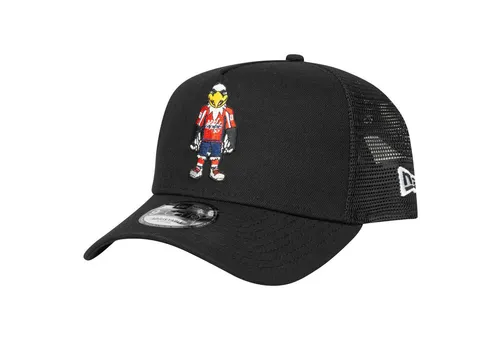 New Era Trucker Cap - MASCOT Washington Capitals Slapshot - Herren Trucker Cap in Schwarz, ideal für Sport und Freizeit. Aus 100% Polyester gefertigt, bietet sie einen lässigen Look und hohen Tragekomfort.