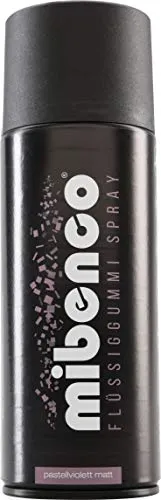 mibenco 71424009 Flüssiggummi Spray/Sprühfolie, Pastellviolett Matt, 400 ml - Schutz für Oberflächen und zum Felgen lackieren