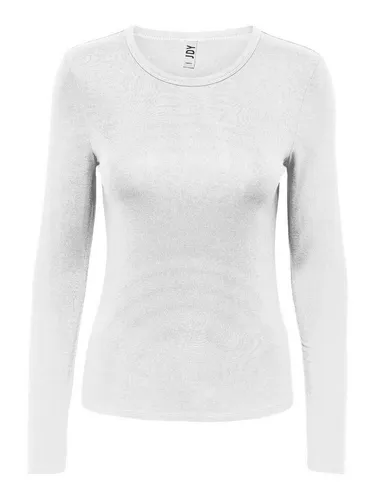JACQUELINE de YONG T-Shirt Slim Fit Rundhals Elegant JDYMILA L/S O-NECK TOP JRS NOOS