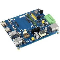 WaveShare IO Board mit PoE für Raspberry Pi CM4 - IO Board für Raspberry Pi Compute Module 4 mit integrierter PoE-Funktion, ideal für platzsparende Projekte und einfache Stromversorgung.