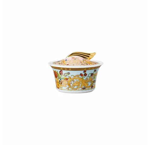Rosenthal Versace Zuckerdose Le jardin de Versace - Elegante Zuckerdose aus hochwertigem Porzellan für 6 Personen, ideal für festliche Anlässe. Besonders dekorativ im bunten Design, 210 ml Fassungsvermögen.