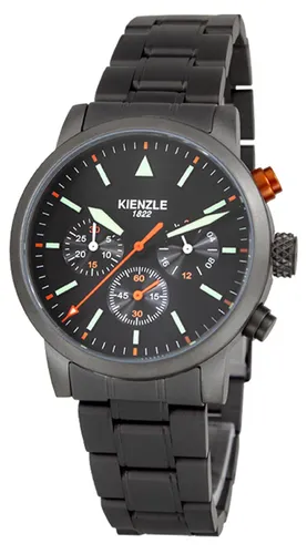 Kienzle FLIEGER CHRONO, ipb, Militär - Präzisionsuhr - Robuste Armbanduhr mit 39 mm Edelstahlgehäuse, Saphirglas und zuverlässigem Japanischen Quarzuhrwerk. Ideal für den professionellen Einsatz und wasserdicht bis 10 ATM.