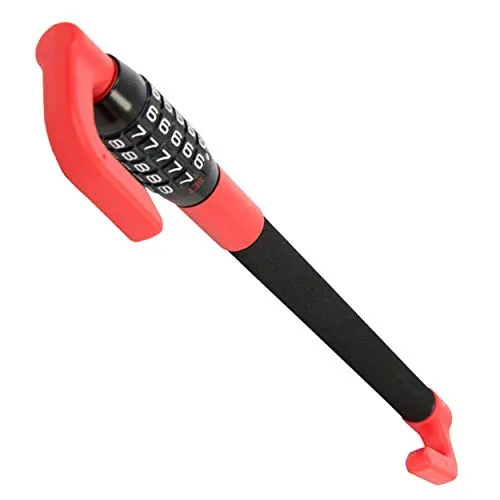 SCHMIDT security tools Pedal-Lenkradschloss LS-2000 - Fahrradschlösser mit flexibler Länge von 49,5 bis 78 cm, idealer Diebstahlschutz für PKW, LKW und Transporter, einfach in der Handhabung dank Zahlenschloss.