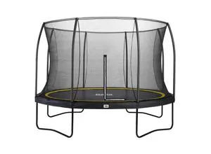 SALTA Trampolin Comfort Edition Ø 366 cm mit Sicherheitsnetz - Trampolin für Familien, bietet Sicherheit durch 20 mm dicke Schutzpolster und schnellen Aufbau, ideal für Garten und Freizeit.