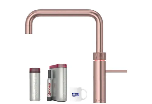 QUOOKER Wassersprudler Quooker kochendes PRO3 Reservoire & gekühltes sprudelndes Wasser CUBE, mit BieTal Trinktasse