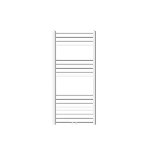 ECD Germany Badheizkörper 600 x 1200 mm - Weiß - Design Heizkörper & Handtuchwärmer - Handtuchwärmer mit elegantem Design, kombiniert Heizung und Trocknerfunktion für ein gemütliches Badezimmer. Inklusive Montagematerial für einfache Installation.