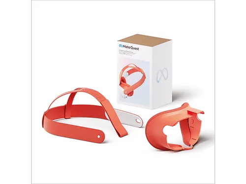 META Headset-Einlagen und -Riemen für Meta Quest 3 (Blood Orange) Zubehör VR Brille