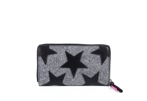 FEYNSINN Geldbörse STARS – Elegantes Portemonnaie aus Filz & Leder für Damen - Stilvolles Portemonnaie STARS by FEYNSINN® mit hochwertigem Reißverschluss. Bietet optimalen Platz für Zettel, Scheine und Münzen. Handgefertigt aus edlen Materialien für höchste Ansprüche an Design und Qualität.