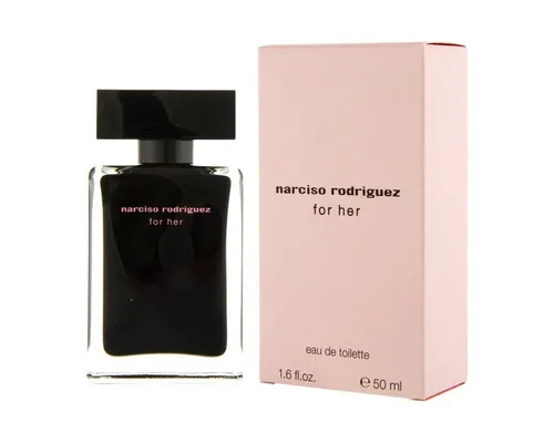 Narciso Rodriguez For Her Eau de Toilette 50 ml - Damenduft mit sinnlicher Moschusnote, ideal für den täglichen Gebrauch. Die fruchtig-blumige Komposition betont Ihre Weiblichkeit und verleiht ein Gefühl von Geborgenheit.