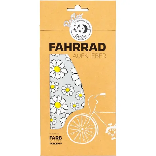 Fahrradaufkleber Gänseblümchen Reflex