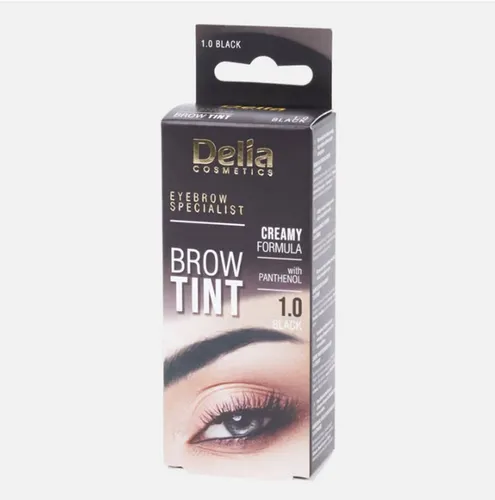 Delia Augenbrauen-Farbe 15 ml Brow Tint - Augenbrauen-Make-Up mit cremeartiger Formel und Panthenol für einen natürlichen Look. Ideal für bis zu 10 Anwendungen und einfach in der Anwendung, perfekt für die individuelle Augenbrauenfärbung zu Hause.