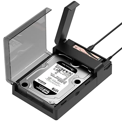 SABRENT M.2 SSD & HDD Dockingstation DS-UFNC - Dockingstation für M.2 NVMe & 2,5"/3,5" SATA SSDs/HDDs, werkzeuglose Installation und Offline-Klonen, mit USB C 10Gbps und integriertem Kühlkörper für optimale Leistung.