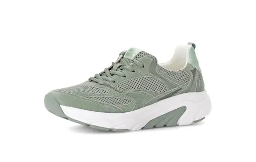 Gabor Damen Low-Top Sneaker Jade - Sportliche Halbschuhe für den Alltag - Sportliche Low-Top Sneaker aus Glattleder und Mesh für optimalen Tragekomfort. Ideal für Freizeit und Alltag, mit flacher Sohle für ein angenehmes Laufgefühl.