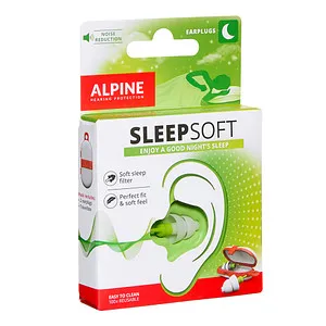 ALPINE Sleep Soft Ohrstöpsel 25 dB - Gehörschutz für erholsamen Schlaf, innovative Form für optimalen Komfort und über 100x wiederverwendbar - ideal für stressfreie Nächte!