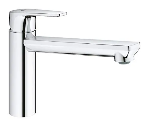 Grohe Einhand-Spültischbatterie 31693000 - Armaturen mit GROHE Zero-Technologie für blei- und nickelfreies Trinkwasser, ideal für Durchlauferhitzer; sanfter Schwenkbereich von 140° für mehr Flexibilität in der Küche.