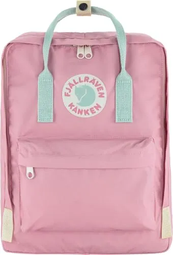Fjällräven Kånken Koncept Rucksack - Pink-Mint Green, 36 cm - Vielseitiger Rucksack mit wandelbaren Trageoptionen, abnehmbarem Sitzkissen und gepolsterten Trägern für hohen Komfort – ideal für Stadt, Uni und Outdoor-Aktivitäten.
