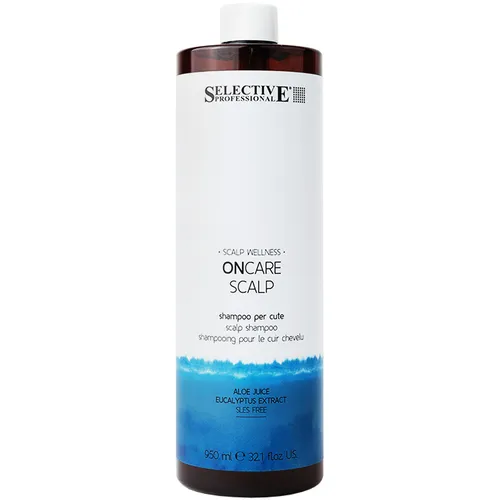 Selective Professional On Care Scalp Skin Shampoo 950 ml - Shampoo für die Kopfhautpflege, reinigt sanft und sorgt für ein optimales Gleichgewicht der Kopfhaut, ideal für eine intensive Reinigung ohne Feuchtigkeitsverlust.