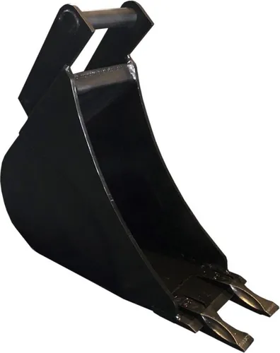 Tieflöffel Baggerschaufel Baggerlöffel Hardox Minibagger MS01 30cm mit 2 Zähne